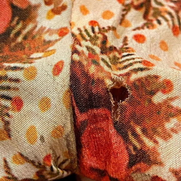 RANNA GILL by ANTHROPOLOGIE Samaire Wide Leg Pants in Blue Motif - Picture 7 of 10